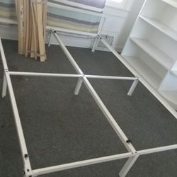 White Simple But Elegant White IKEA Full Size Bed Frame