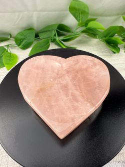 Crystal Rose Quartz Heart Bowl