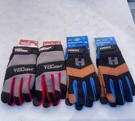 HART Leather Palm Work Gloves, 5-Finger Touchscreen
