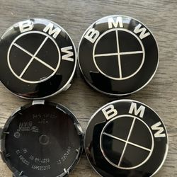 BMW Wheel Center Caps Black 56MM 