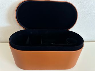 Dyson Airwrap Supersonic Presentation Case Tan Brown Storage Box Magnetic Clasp
