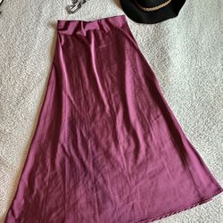 Silk Cotton On Long Skirt