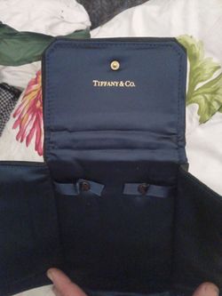 Tiffany & Co Black Suede Necklace presentation pouch only