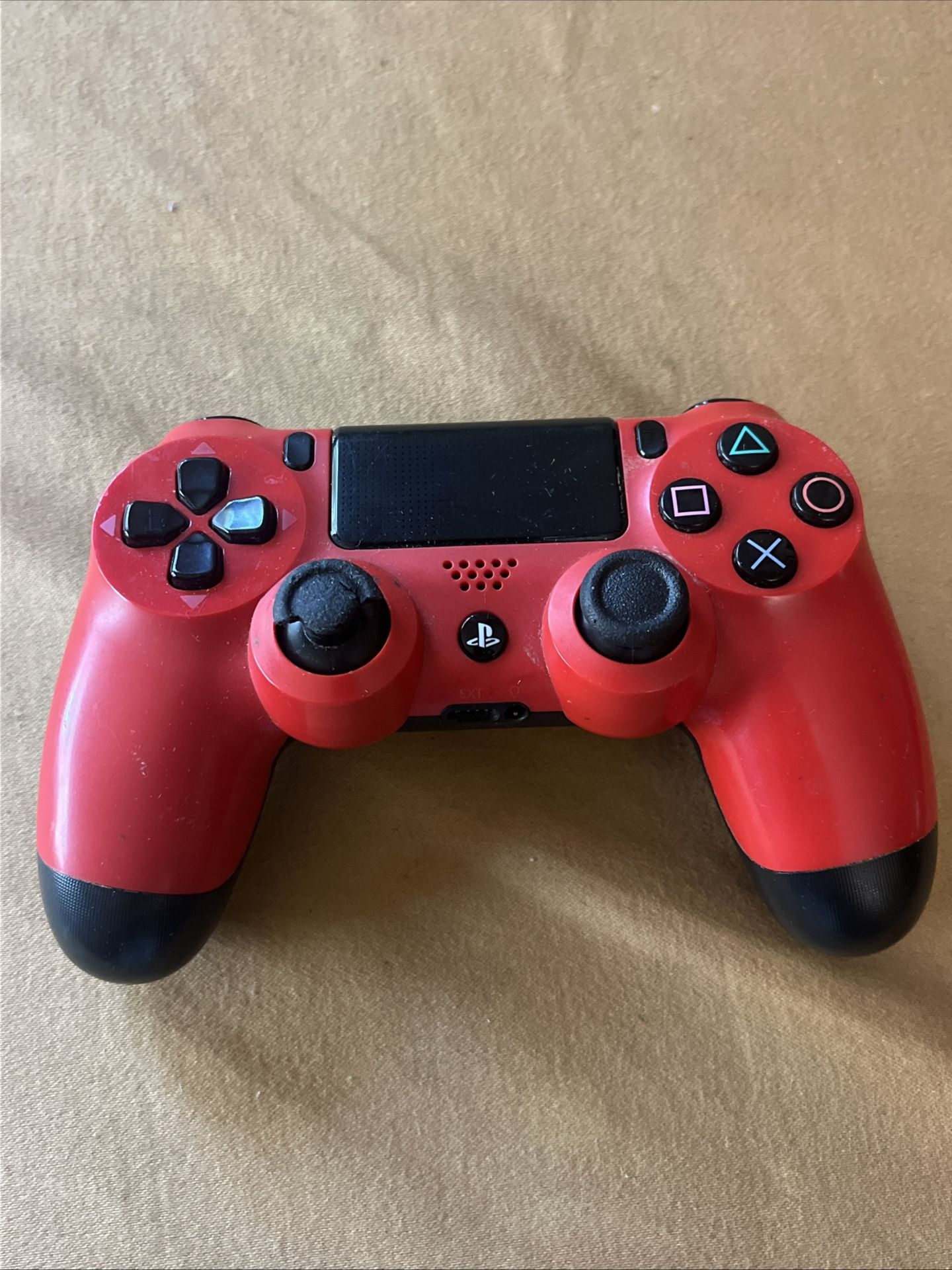 Sony PS4 Controller CUH-ZCT2U Red OEM DualShock 4 Wireless Tested