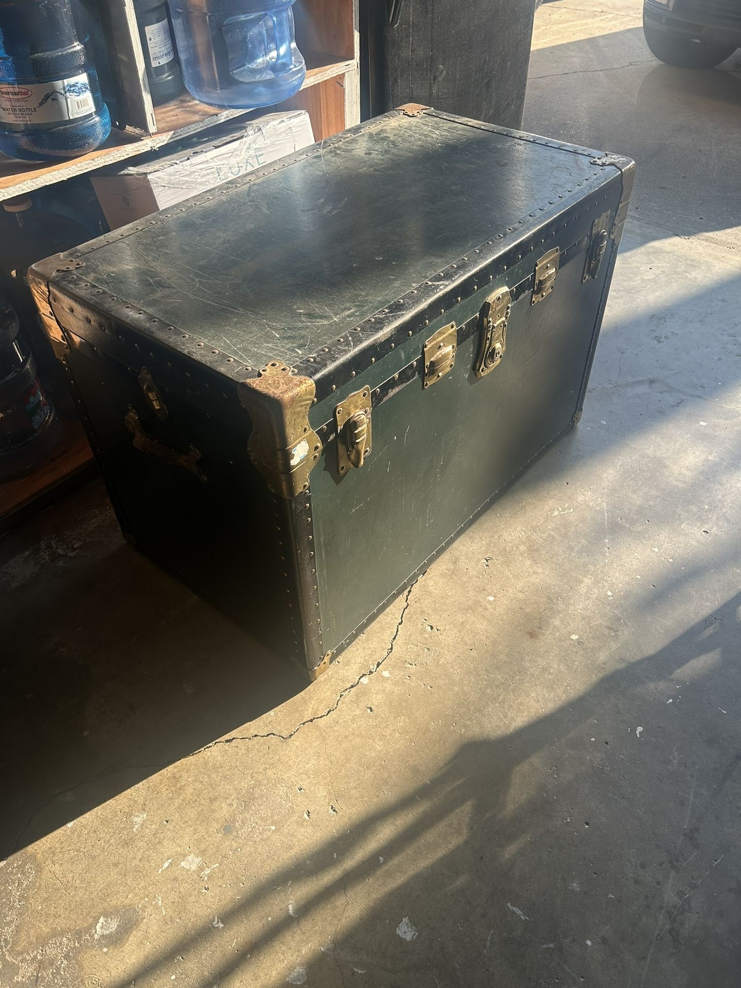 Antique Green Trunk