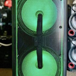 !!New year special!! Dual 12"' Bluetooth Party Speaker With Neon LED Lights