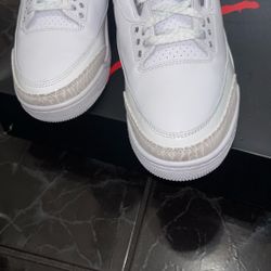 jordan 3 retro white in sliver