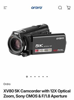 ORDRO XV80 Video Camera Camcorder