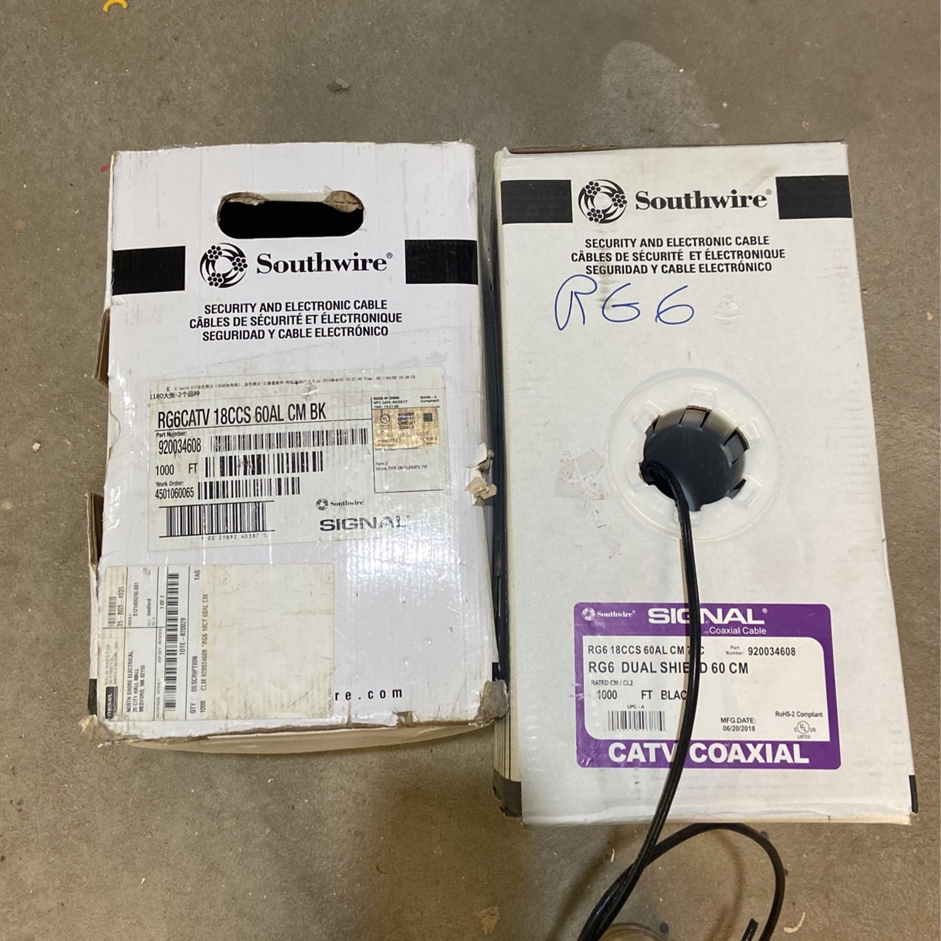 RG6. Cable