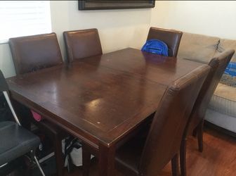 Pottery Barn dining table with 3 chairs