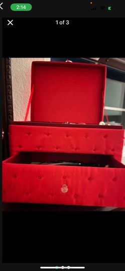 2 Red Jewelry Boxes 