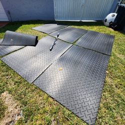 $83 each. Rubber Mats 6x4, Thick 3/4, 💯 Pounds Weight.  Delivery For Extra