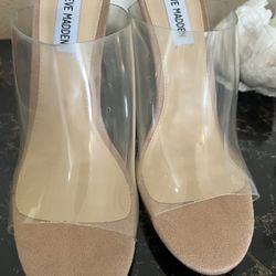 Steve Madden Clear Heels