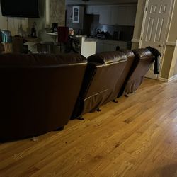 Large Leather Sectional Sofa No Rips Or Tears