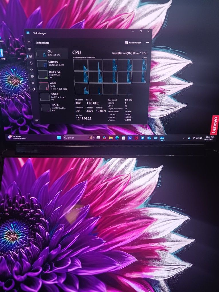 Dual LCD Touchscreen Laptop Core Ultra 7 16 GB Ram 1 TB NVMe SSD 2880x1800 LCD