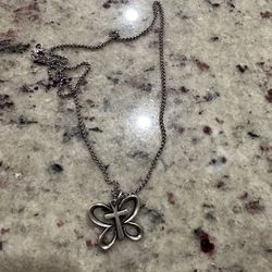 James Avery Cross Butterfly Necklace 