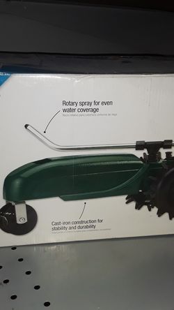 Traveling cast iron sprinkler