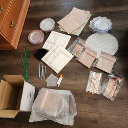 Various wedding table deco items, good condition