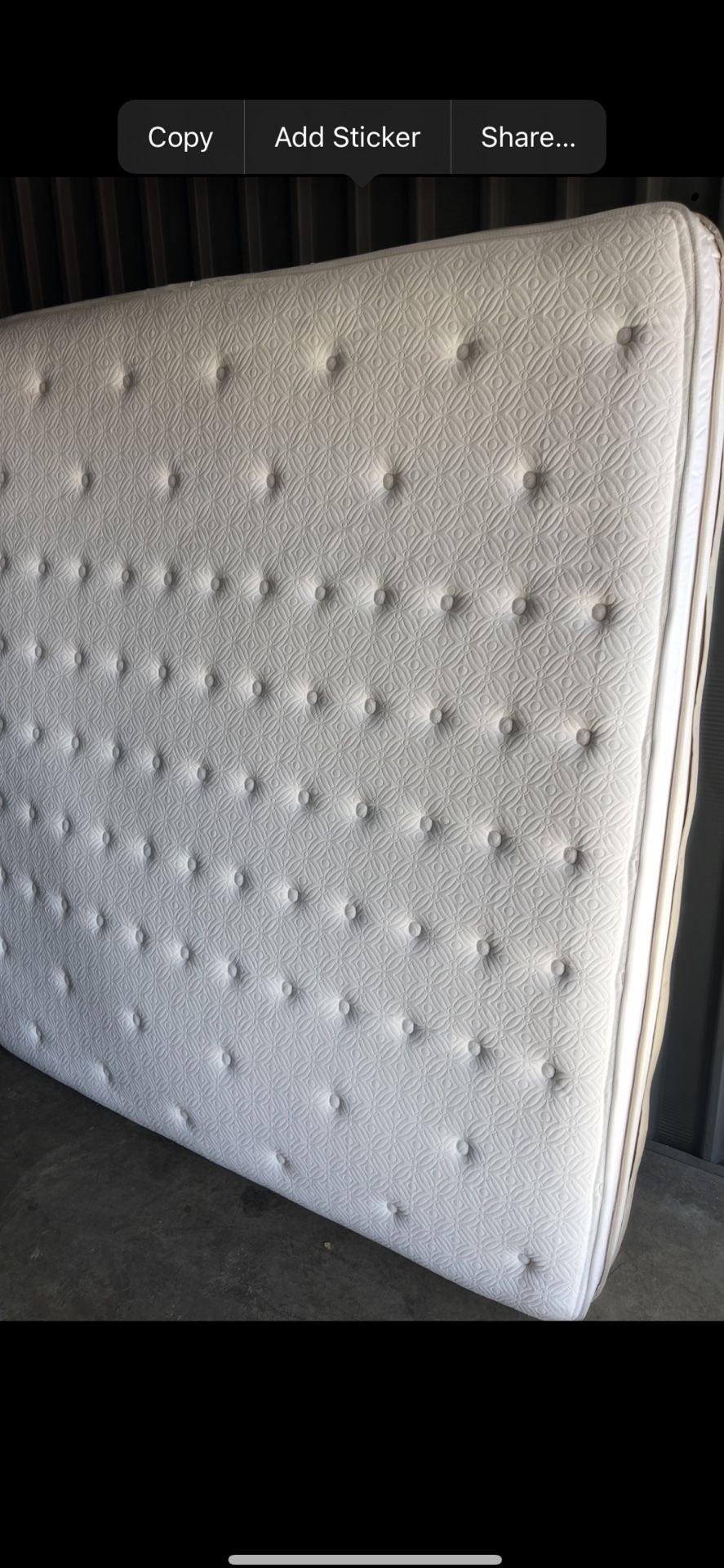 King Size matching Mattress & Box Springs ONLY