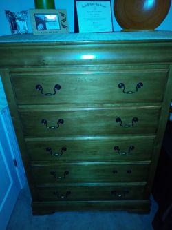 Oak bedroom set full