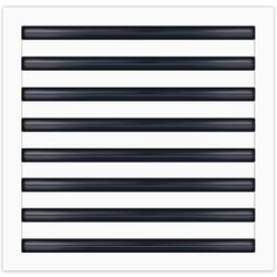 16x16 Modern AC Vent Cover - Decorative White Air Vent - Standard Linear Slot...