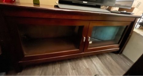 Dark Wood TV Stand / Media Console