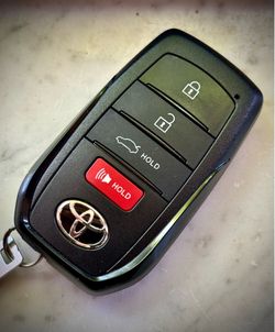 Toyota car key with code