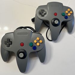 N64 Controller Grey (2) - Old Skool (Nintendo 64)
