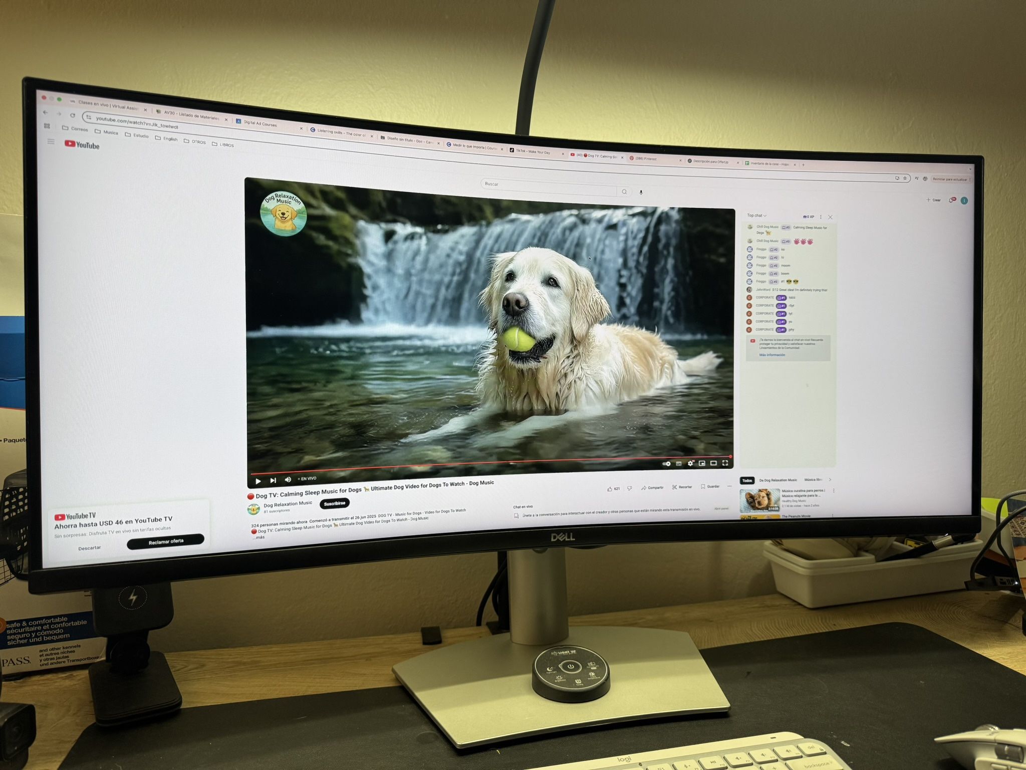 Dell 34” Curved Monitor S3422DW - Excellent Condition