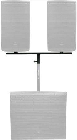 Rockville DP Mount Dual 8/10/12" PA Speaker Cabinet Adapter, Sturdy Steel, 80 lbs Capacity, Space-Saving, for DJs and Live Sound Professionals
