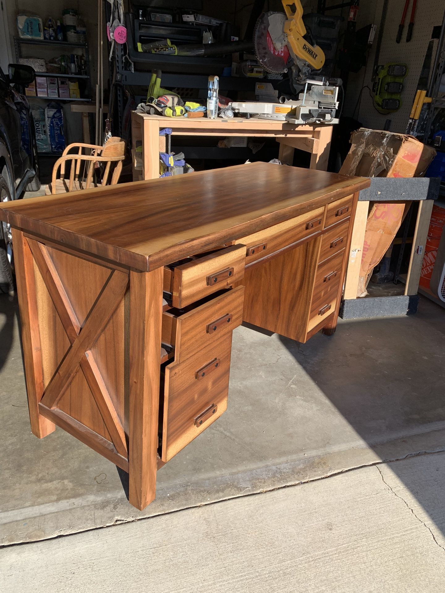 Solid Walnut Wood Desk