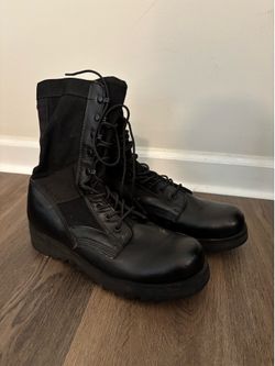 Black Combat Boots 8R
