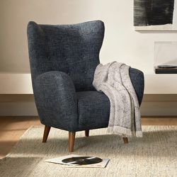 Mod Blue Berry Armchair- New, Half Price 