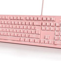 TECLADO ALAMBRICO ROSA/WIRED KEYBOARD IN PINK