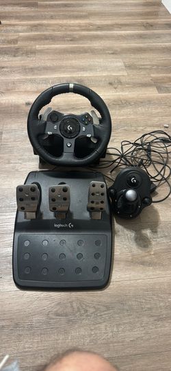 Xbox Logitech g923 steering wheel, pedal, and shifter