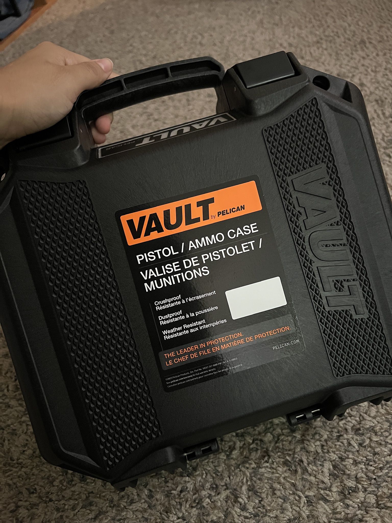 Pelican Vault V100 Pistol / Ammo Case