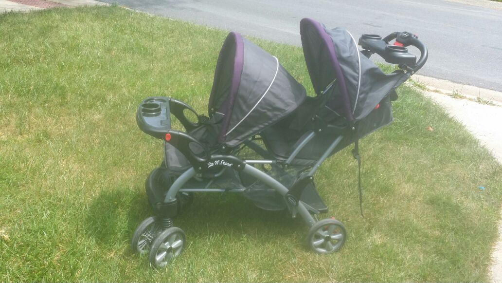 Sit N stand double stroller