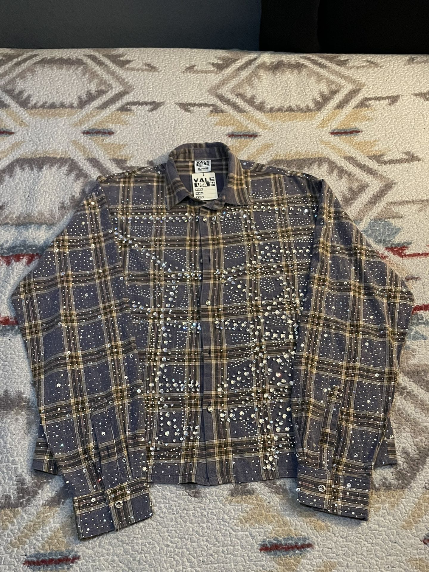 Vale Moonlight Rinestone Flannel