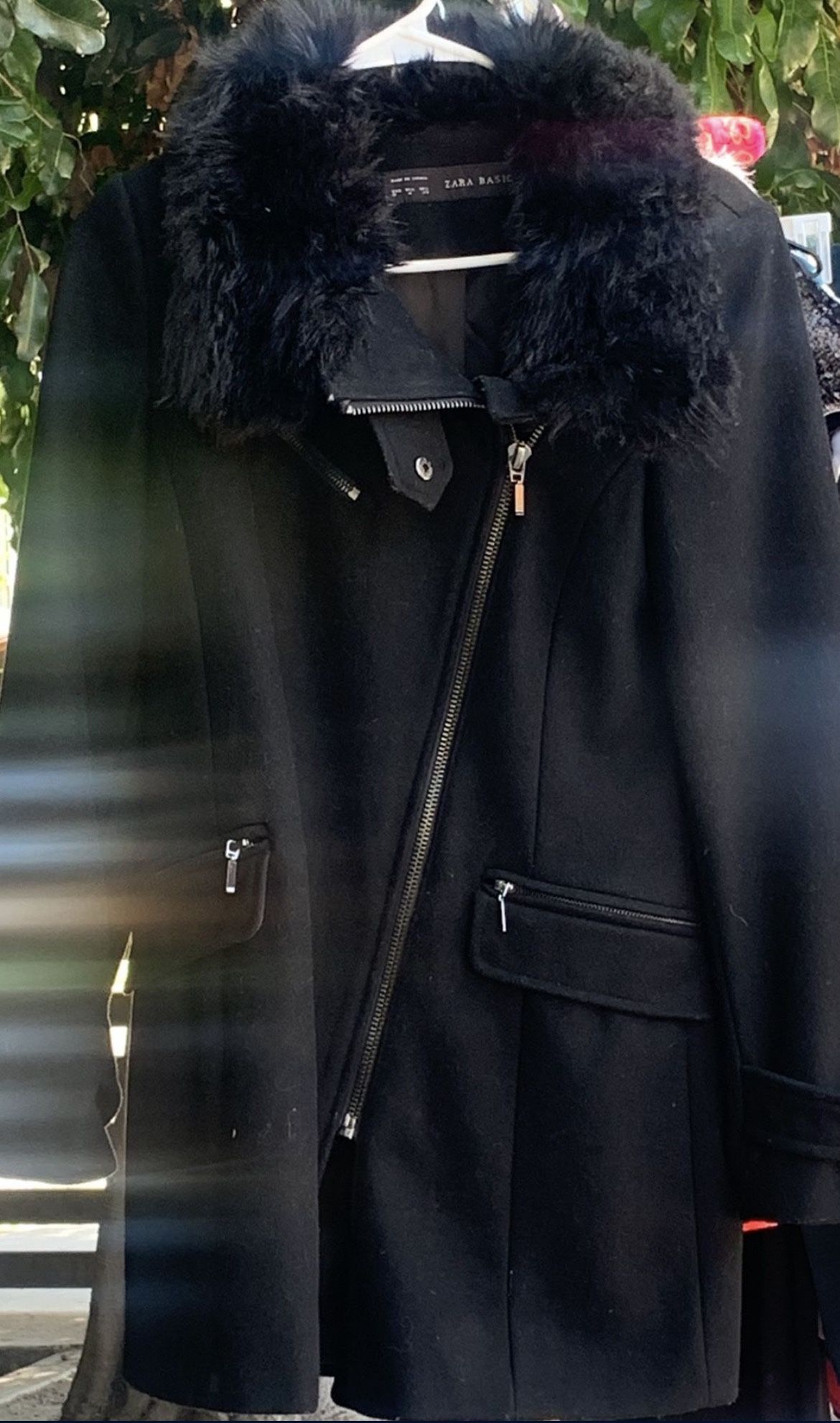 Zara Black Coat Size medium