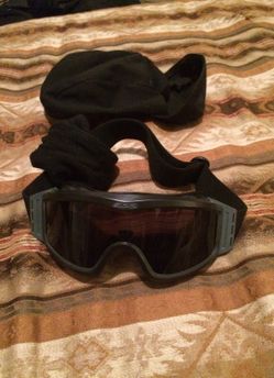 All black ess goggles