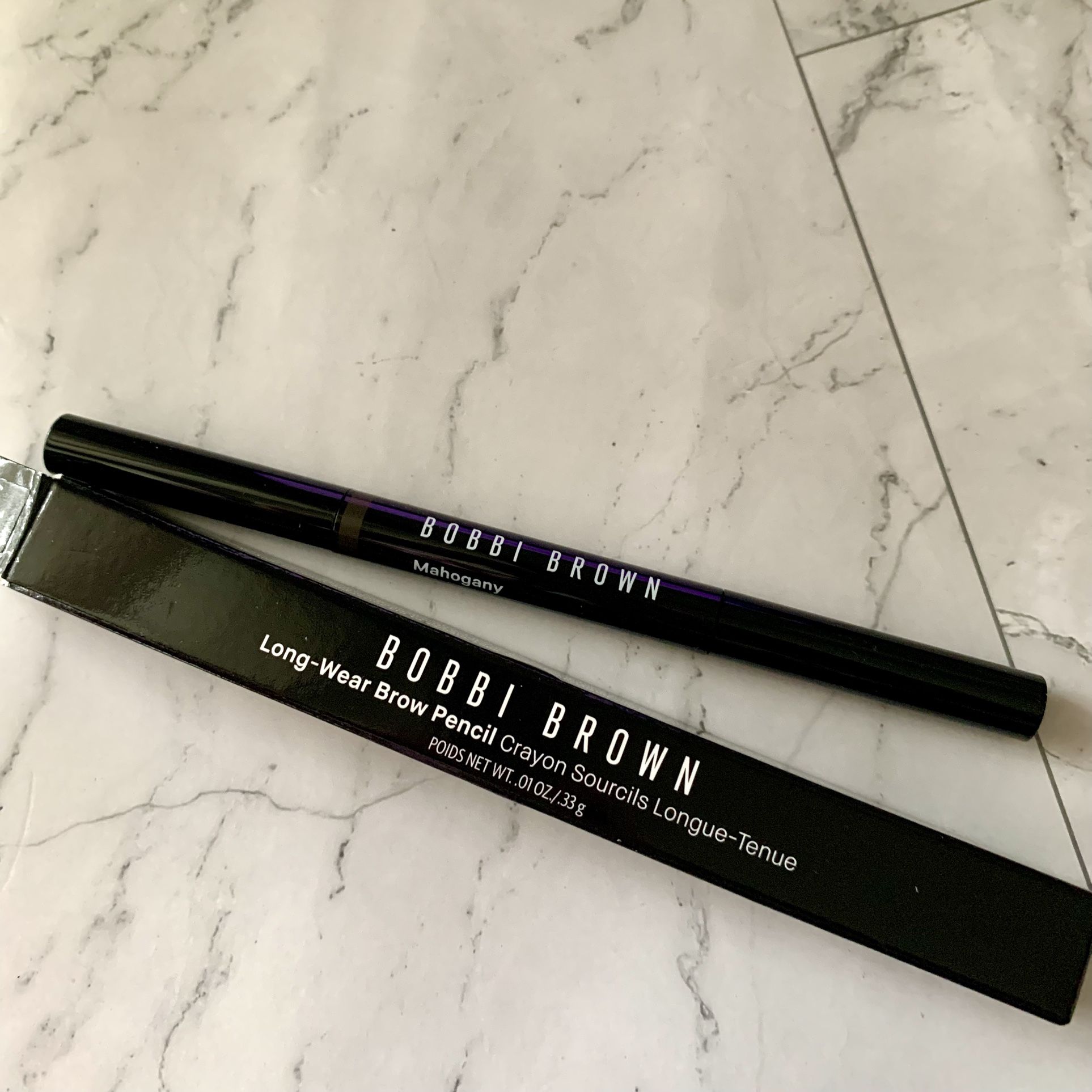 New Bobbi Brown Long Wear Brow Pencil (Mahogany 2) 0.01oz Full Size.