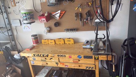 Wooden workbench