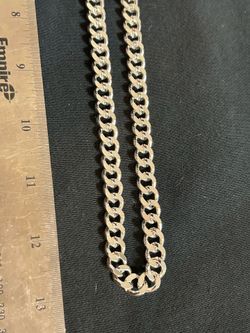 Sterling Silver Chain Necklace with a 24" length and 3.5mm width