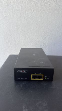 Procet PoE Fiber Injector Model PT-PSE109GBRO-AH With Power Supply @ M4