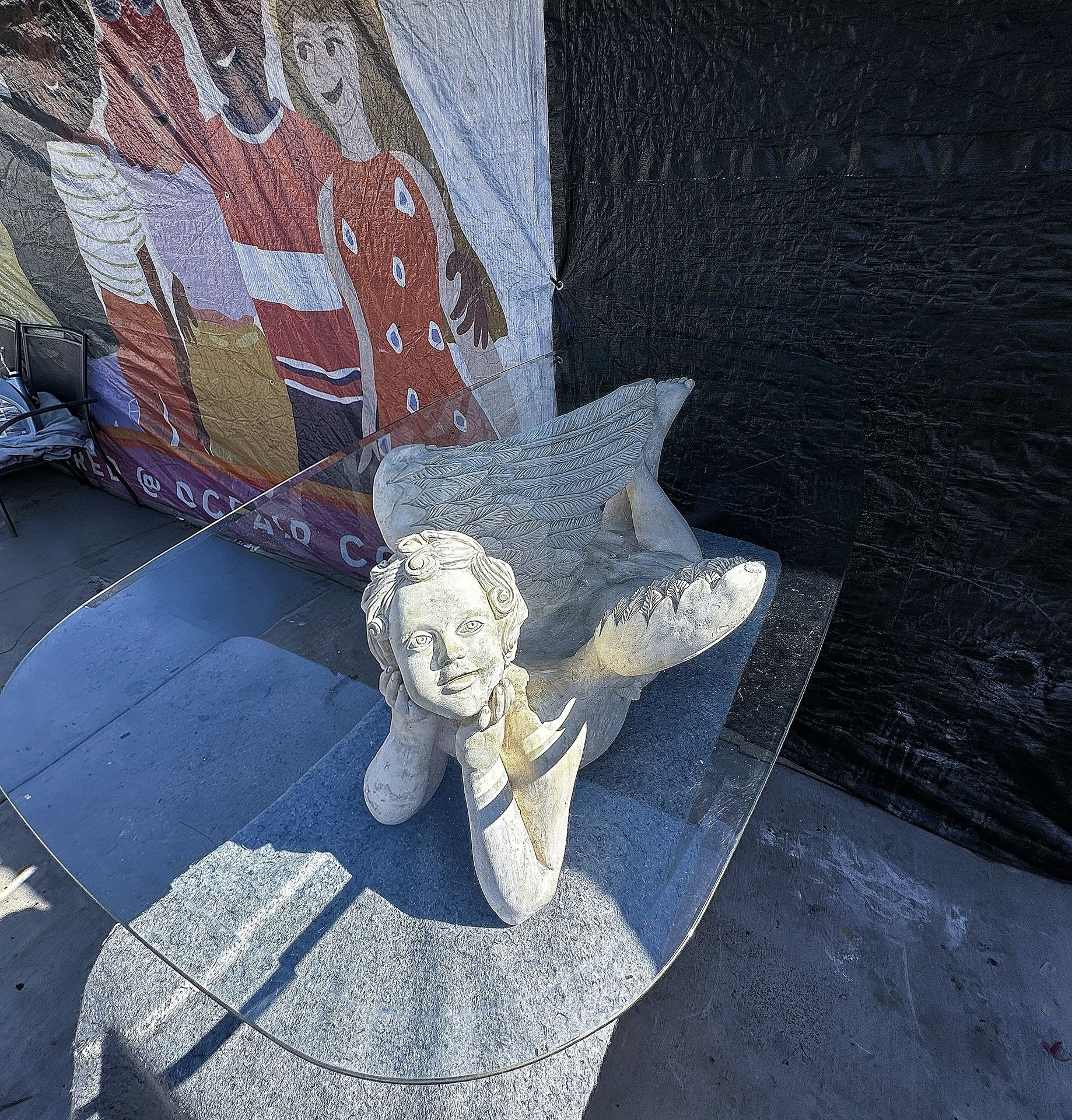 Angel Statue Coffee Table 