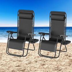 Set of 2 Zero-Gravity Chairs