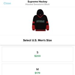Supreme Hockey Jersey With Hoodie Size Xl