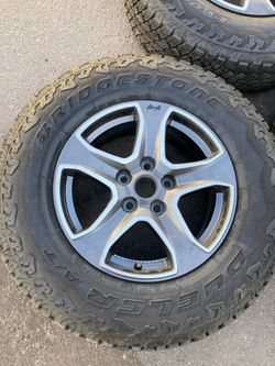 Jeep wheels and tires like new