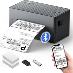 Shipping Label Printer 4x6 – Bluetooth – Works with UPS USPS FedEx