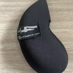 The Club Glove 4R Iron Neoprene Head Cover in Black Grey Color